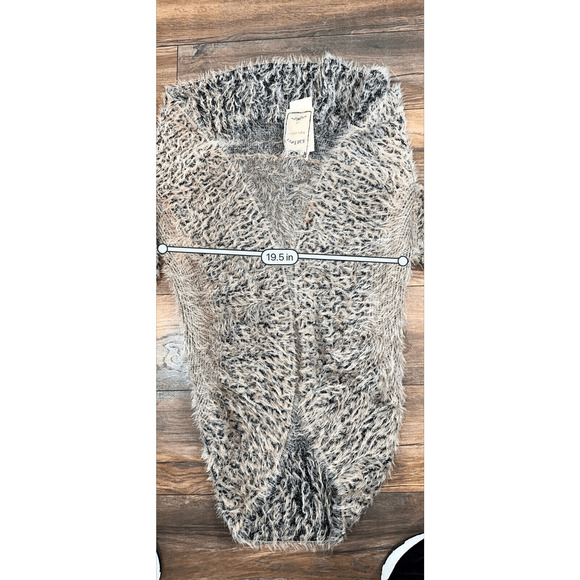 Vintage‎ Concept Cardigan Open Front Neutral Minimalist Faux Fur Woman’s XL NWT - Picture 6 of 16